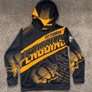 NHL Penguins Kids Hoodie - Black and Gold